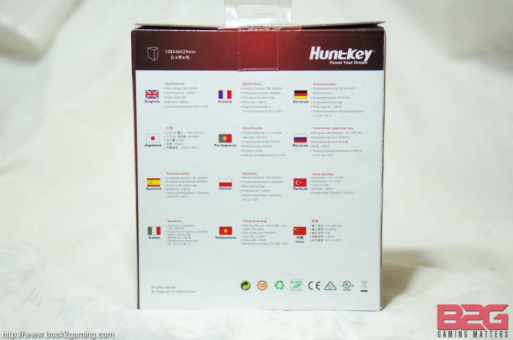 Huntkey Universal Laptop Adapter ES 65w Review -