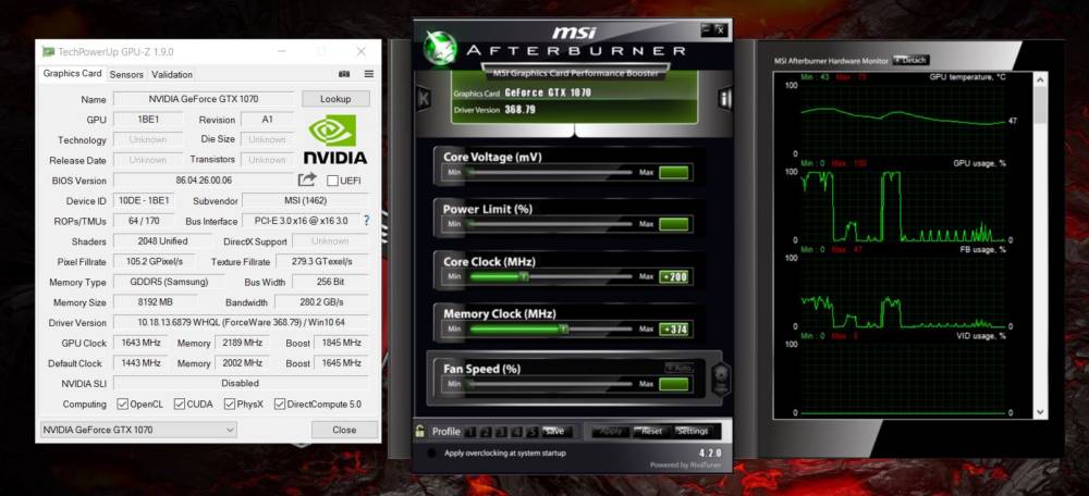 GTX 1070 for Notebook Overclocked