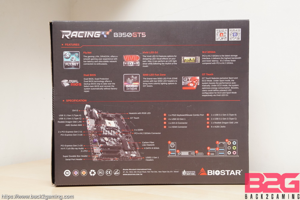 BIOSTAR RACING B350GT5 AM4 Motherboard Review - returnal