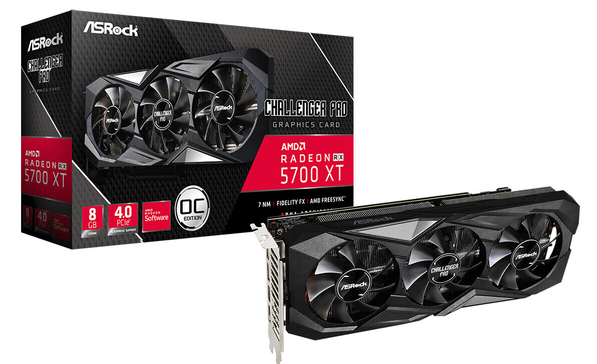ASRock Launches the Radeon RX 5700 XT Challenger Pro 8G OC Graphics Card -