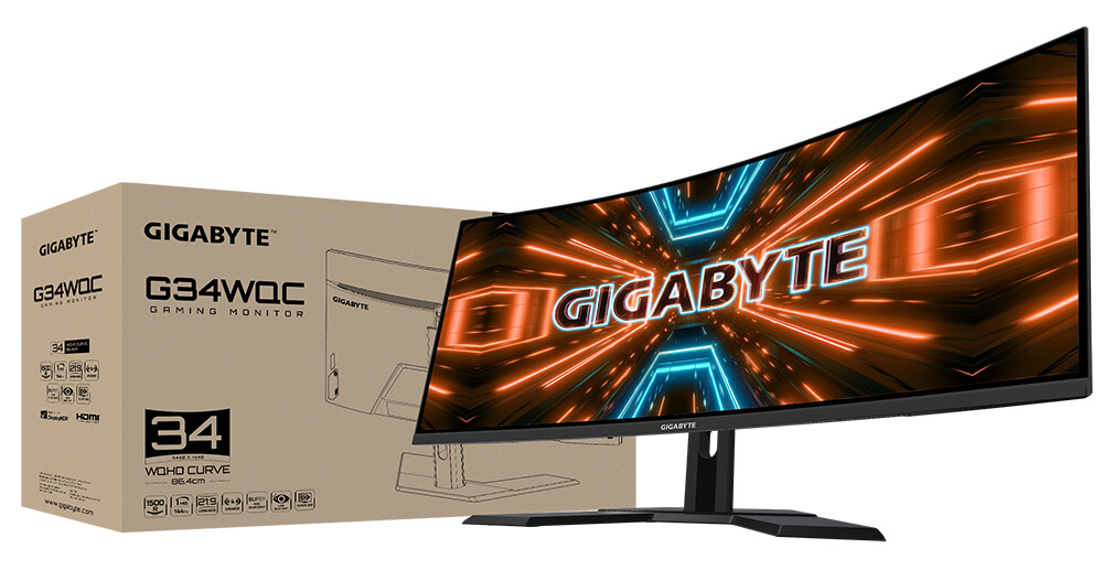 GIGABYTE Launches G34WQC 34-inch Ultra-wide Gaming Monitor - returnal