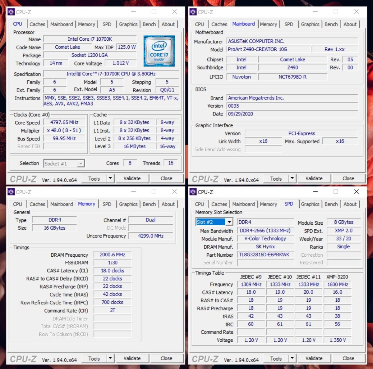 V-Color Prism Pro RGB DDR4 Memory Kit OC results