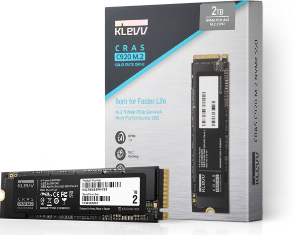 ESSENCORE Unveils KLEVV CRAS C920 and KLEVV CRAS C720 M.2 NVMe SSDs - returnal