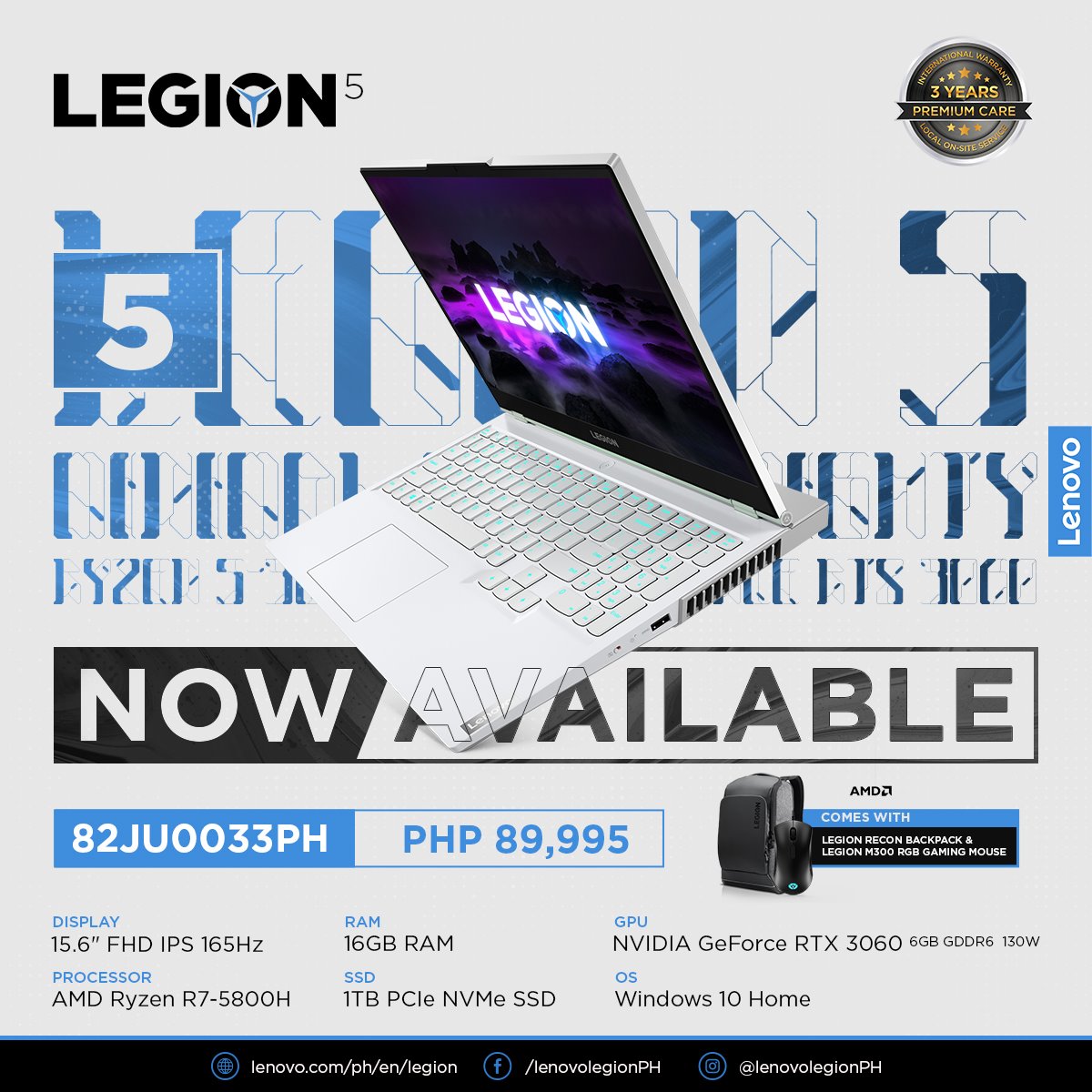 Legion 5 2021 (Ryzen 7 5800H + RTX 3060) Gaming Laptop Review - legion 5 2021
