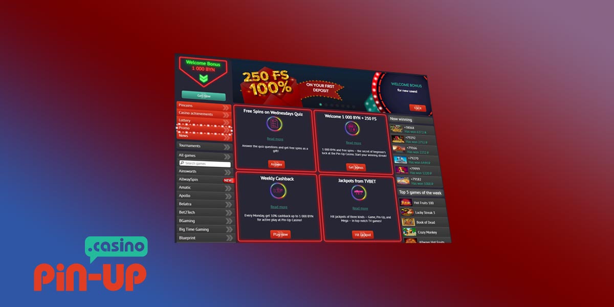 Pin Up Casino India Overview - returnal