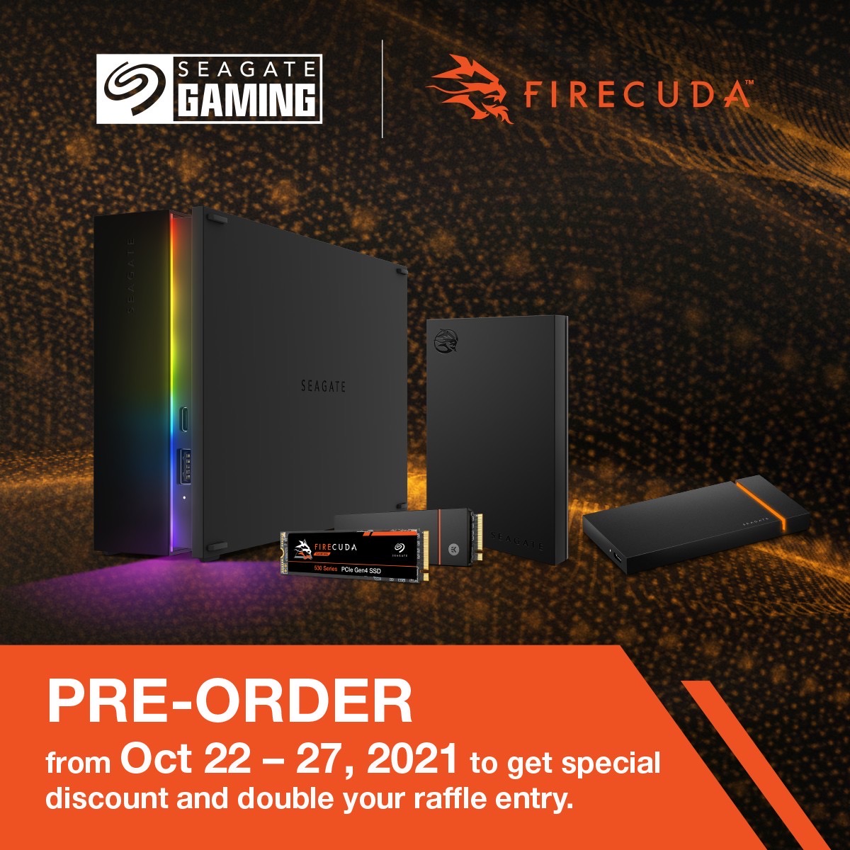 Pre-Order Seagate Gaming Drives and Win a Gaming Bundle + Discounts - returnal