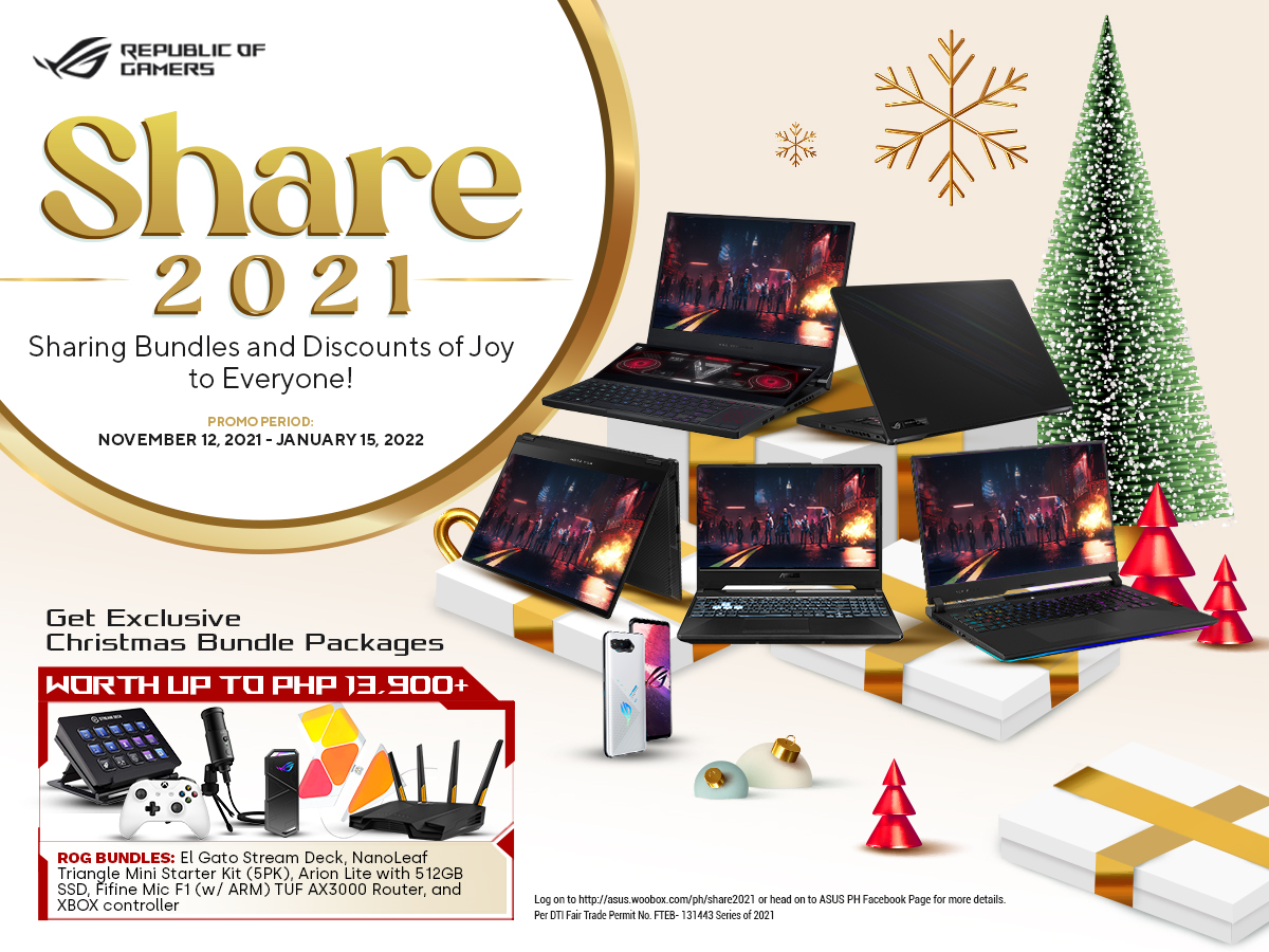 ASUS Share 2021 Returns for Another Round of Holiday Goodies and Promotions -