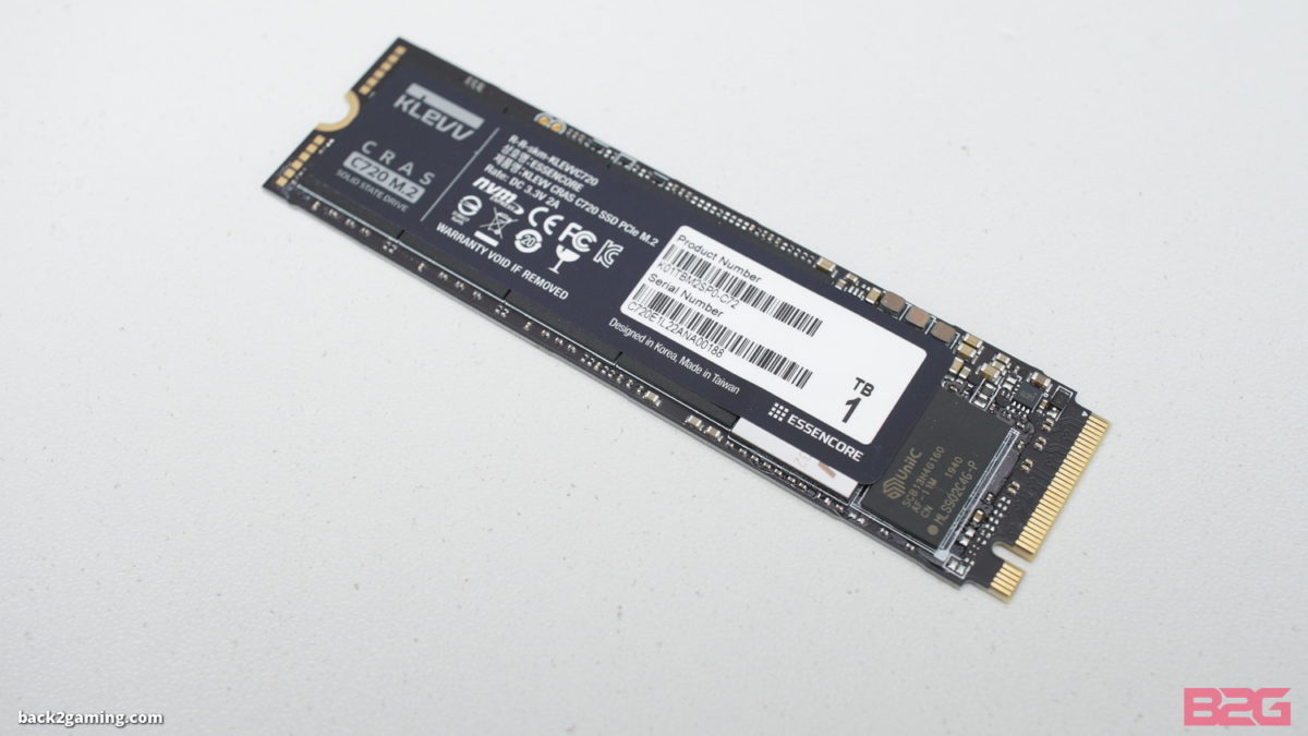 KLEVV CRAS C720 PCIe 3.0 NVMe M.2 SSD Review -
