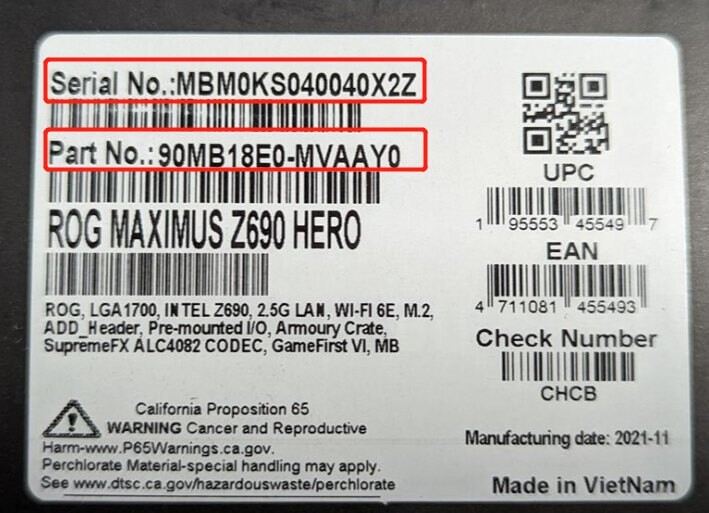 ASUS Issues Recall for ROG Maximus Z690 HERO Manufacturing Defect - returnal