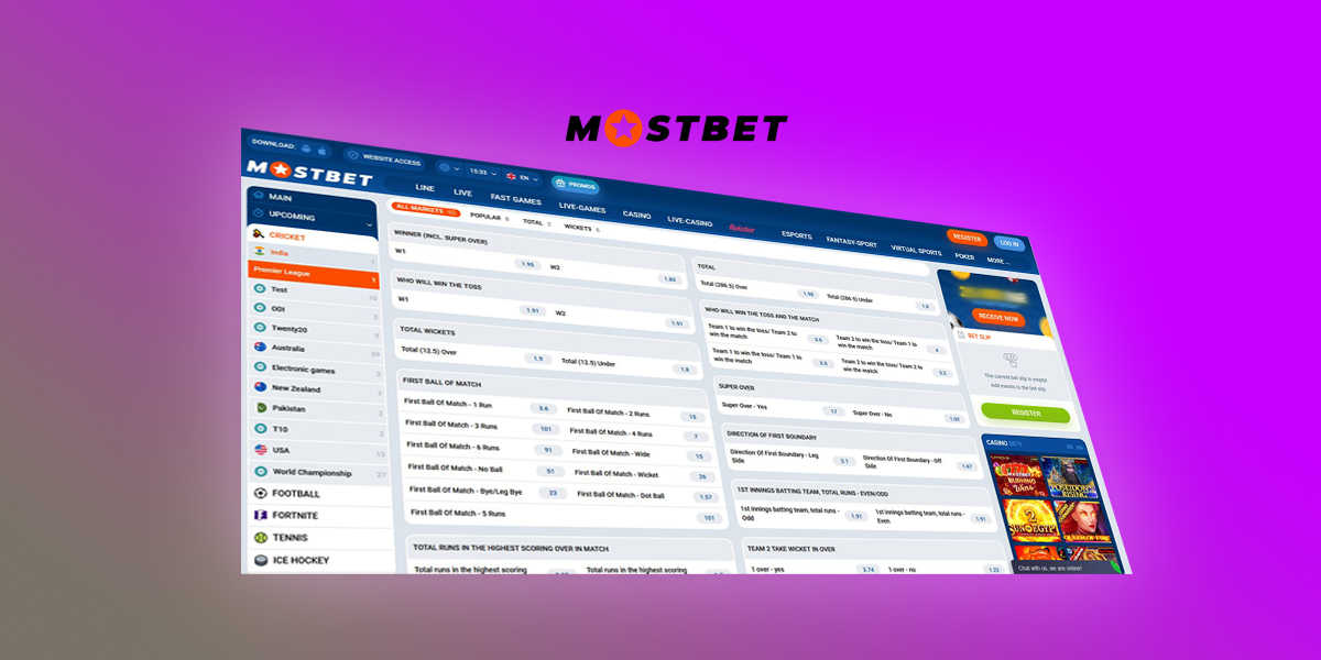 Mostbet - Sports Betting and Online Casinos on One Site - returnal