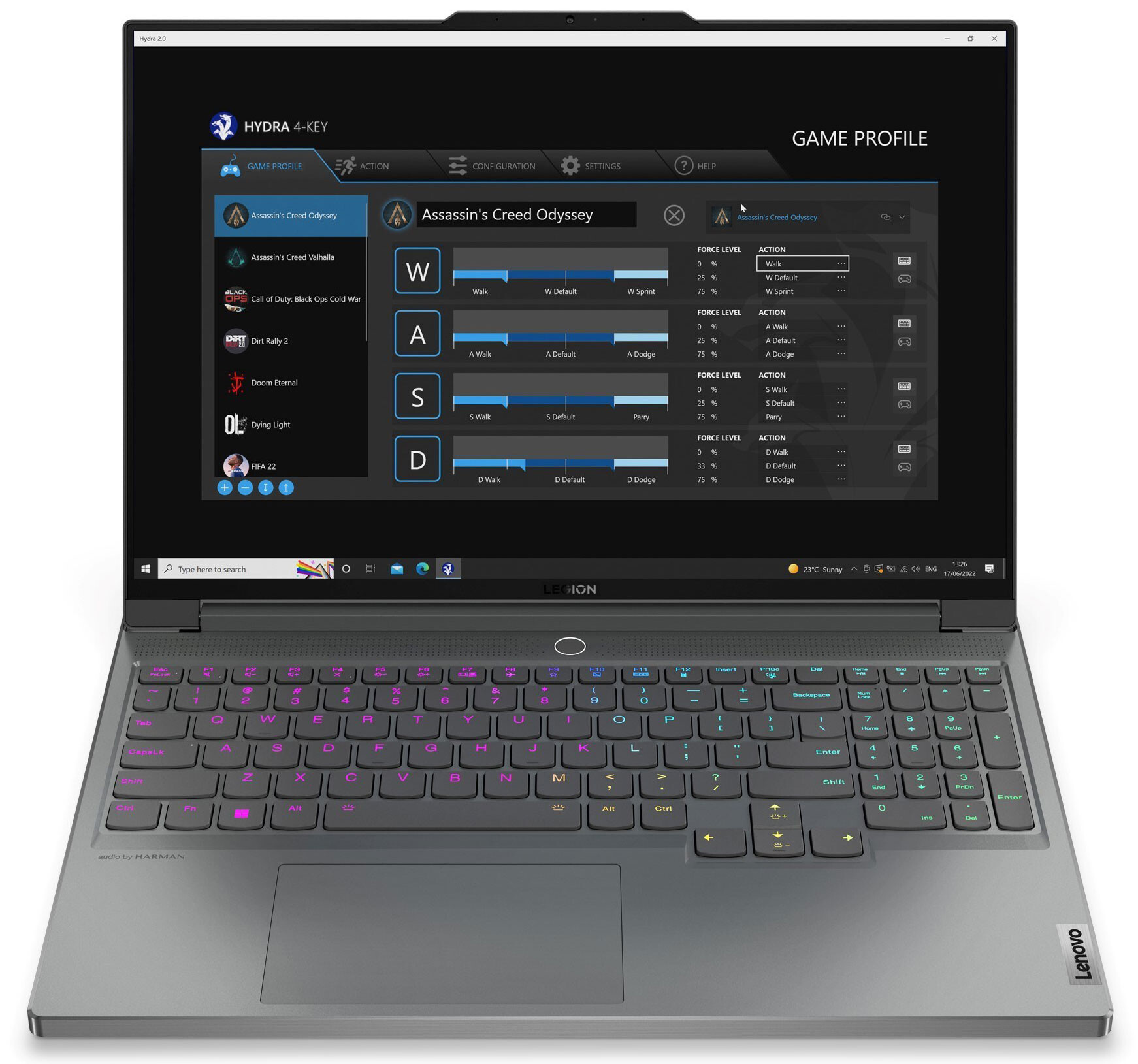 Peratech's Force-Enabled Keyboard Used in Latest Lenovo Legion 7i and 7 Gaming Notebooks -