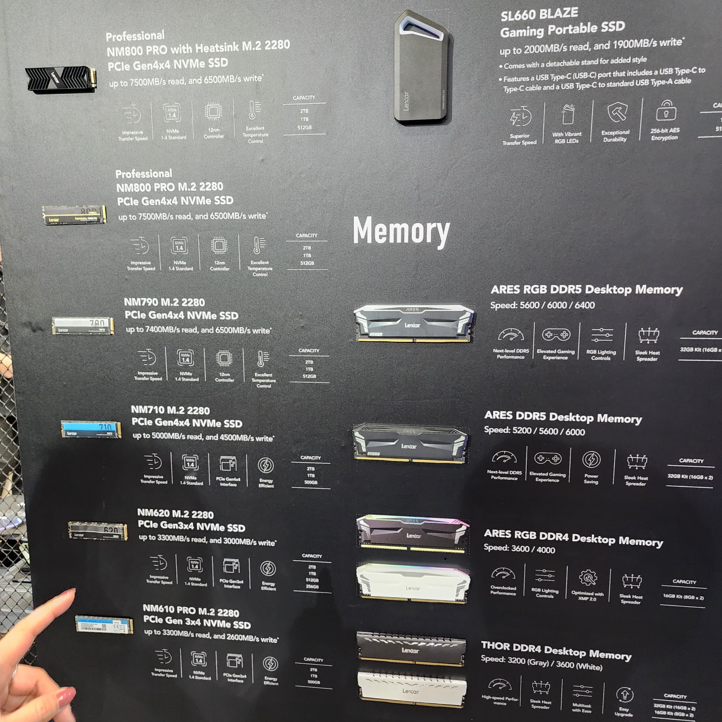 LEXAR Shows Off Full Line-up of Consumer SSDs and Storage Products at COMPUTEX 2023 -