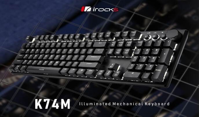 iRocks Launches K74M Mechanical Keyboard with Backlight and Hot-Swappable Switches -